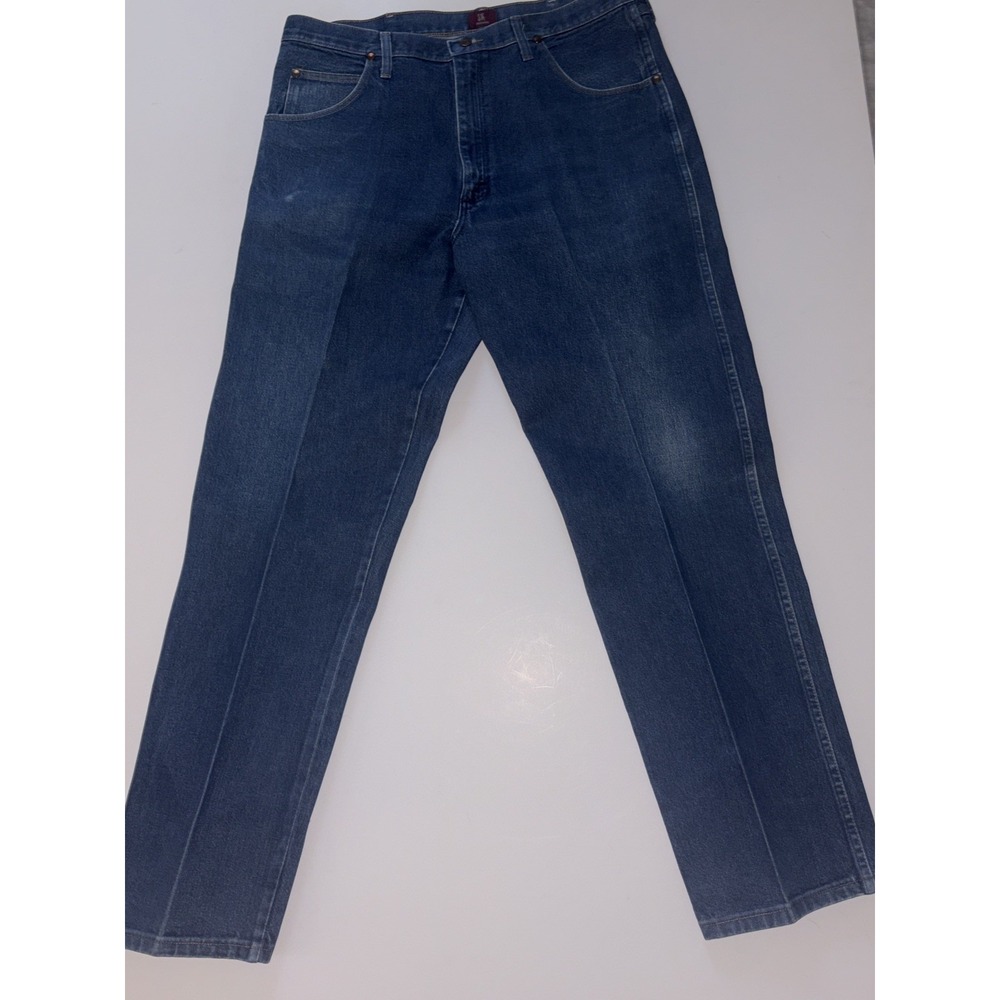 Red Label Wrangler 31MWZPW 38x34 3k Relaxed USA Made Denim Work Jeans